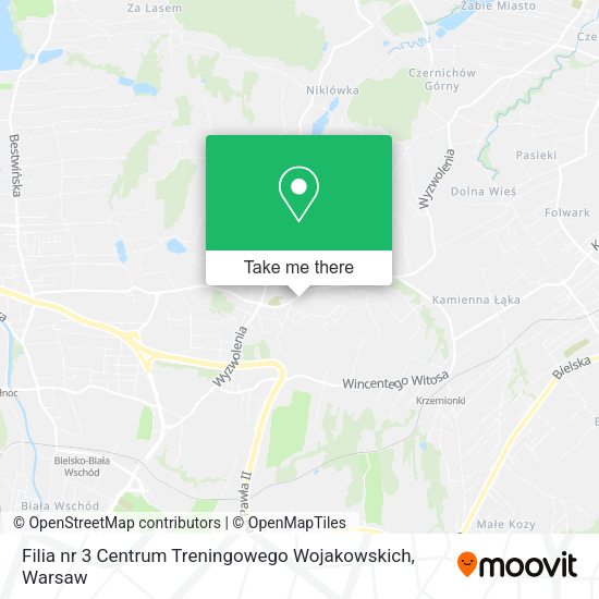 Filia nr 3 Centrum Treningowego Wojakowskich map