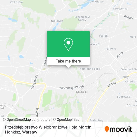 Przedsiębiorstwo Wielobranżowe Hoja Marcin Honkisz map