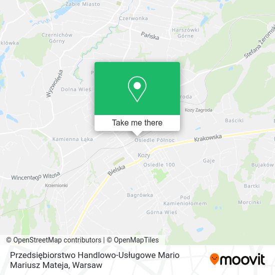 Przedsiębiorstwo Handlowo-Usługowe Mario Mariusz Mateja map