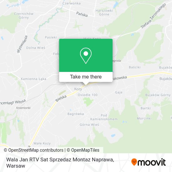 Wala Jan RTV Sat Sprzedaz Montaz Naprawa map