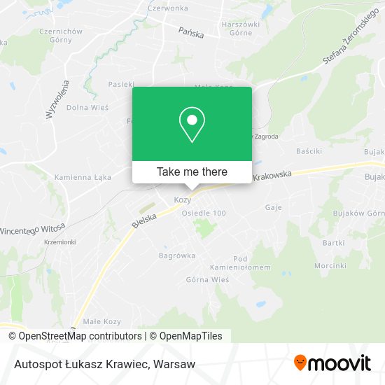 Autospot Łukasz Krawiec map