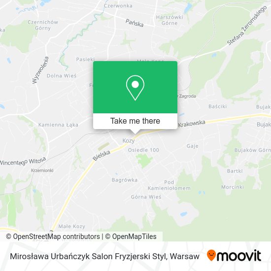 Mirosława Urbańczyk Salon Fryzjerski Styl map