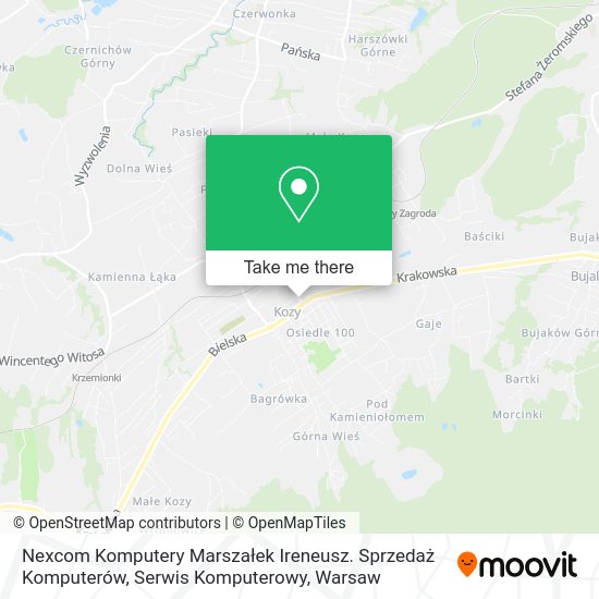 Nexcom Komputery Marszałek Ireneusz. Sprzedaż Komputerów, Serwis Komputerowy map