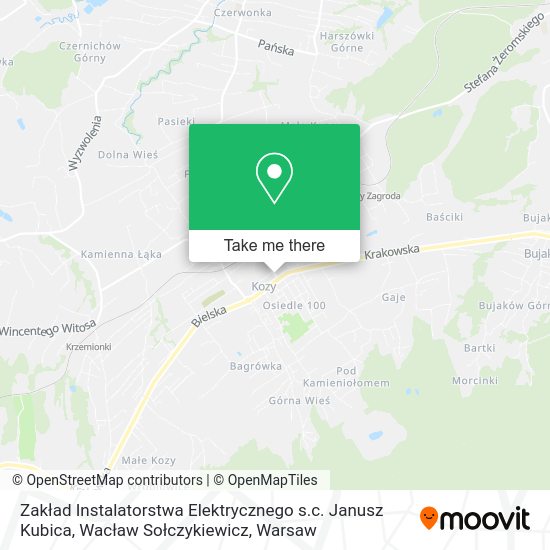 Zakład Instalatorstwa Elektrycznego s.c. Janusz Kubica, Wacław Sołczykiewicz map