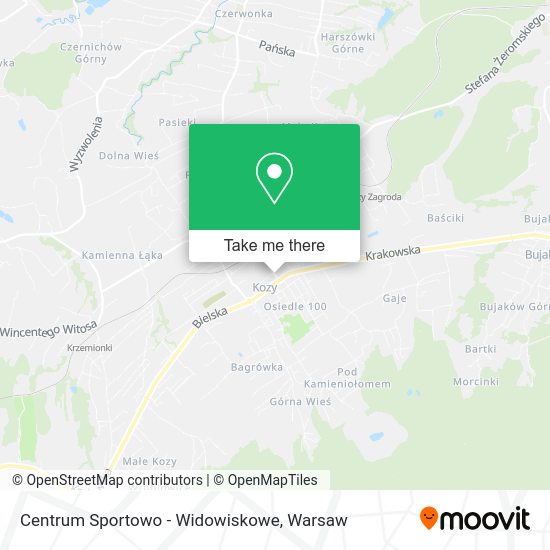 Centrum Sportowo - Widowiskowe map