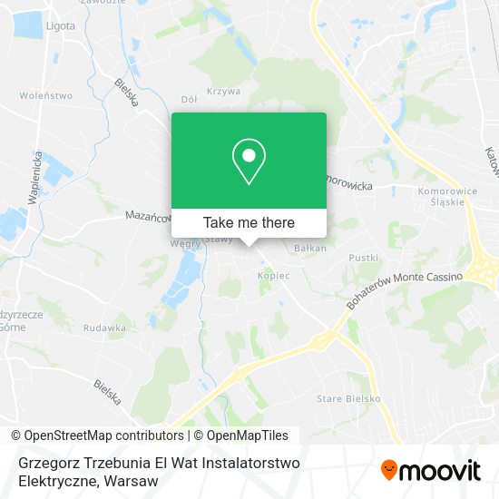 Grzegorz Trzebunia El Wat Instalatorstwo Elektryczne map