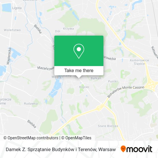 Damek Z. Sprzątanie Budynków i Terenów map