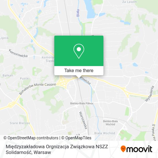 Międzyzakładowa Orgnizacja Związkowa NSZZ Solidarność map