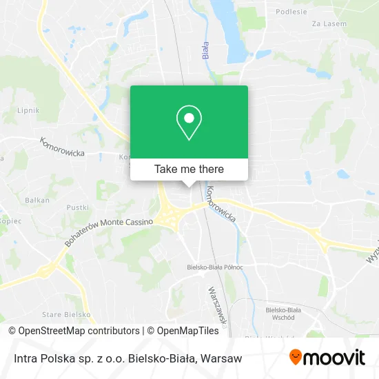 Карта Intra Polska sp. z o.o. Bielsko-Biała