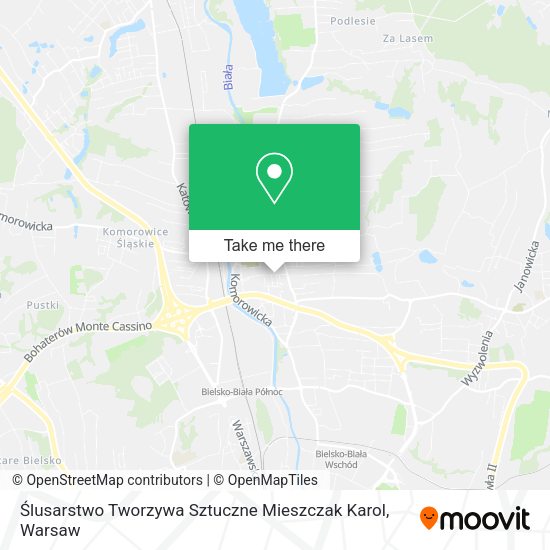 Ślusarstwo Tworzywa Sztuczne Mieszczak Karol map