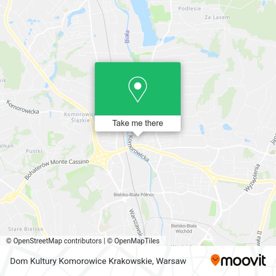 Dom Kultury Komorowice Krakowskie map