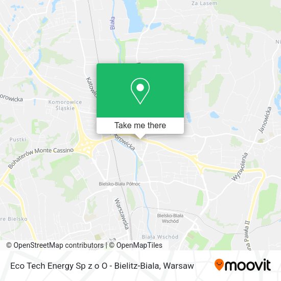 Eco Tech Energy Sp z o O - Bielitz-Biala map