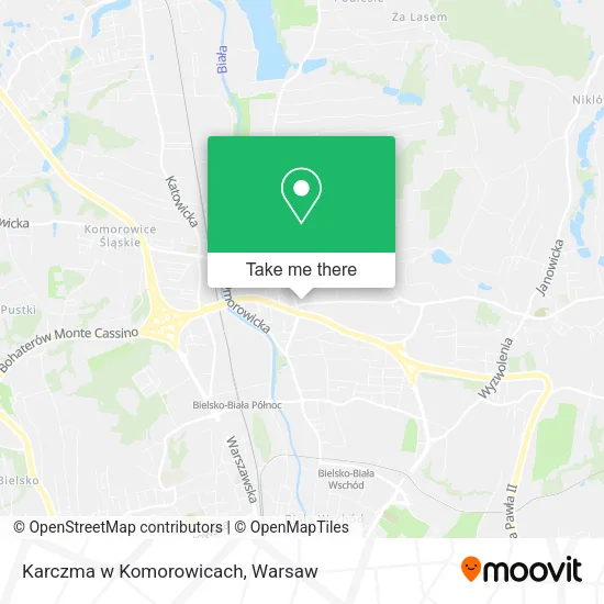 Карта Karczma w Komorowicach