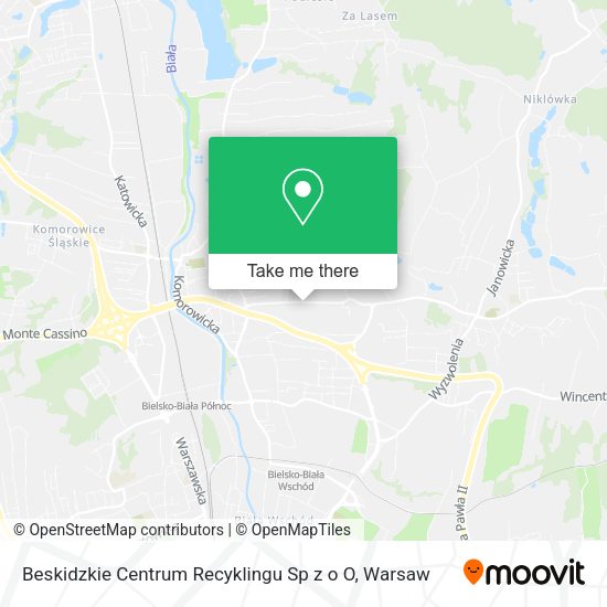 Beskidzkie Centrum Recyklingu Sp z o O map