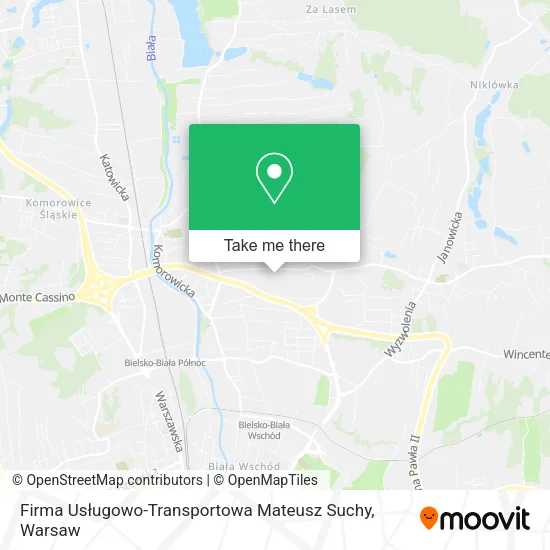 Карта Firma Usługowo-Transportowa Mateusz Suchy