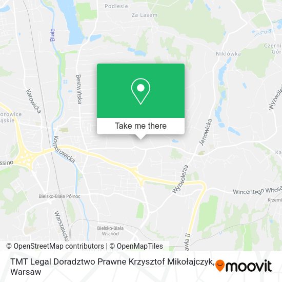 Карта TMT Legal Doradztwo Prawne Krzysztof Mikołajczyk