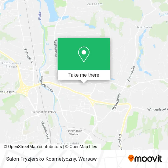 Карта Salon Fryzjersko Kosmetyczny
