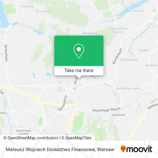 Карта Mateusz Wojciech Doradztwo Finansowe