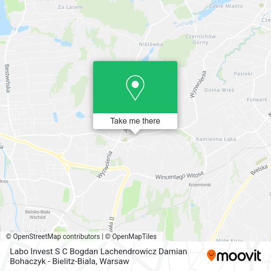 Labo Invest S C Bogdan Lachendrowicz Damian Bohaczyk - Bielitz-Biala map