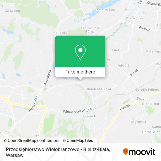 Przedsiębiorstwo Wielobranżowe - Bielitz-Biala map