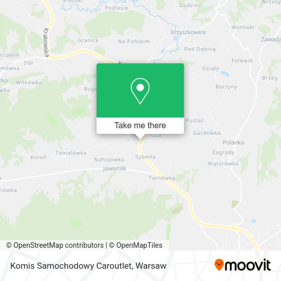 Komis Samochodowy Caroutlet map