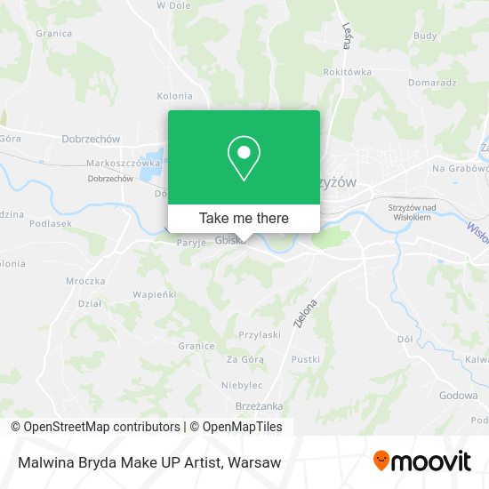 Malwina Bryda Make UP Artist map