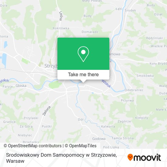 Srodowiskowy Dom Samopomocy w Strzyzowie map