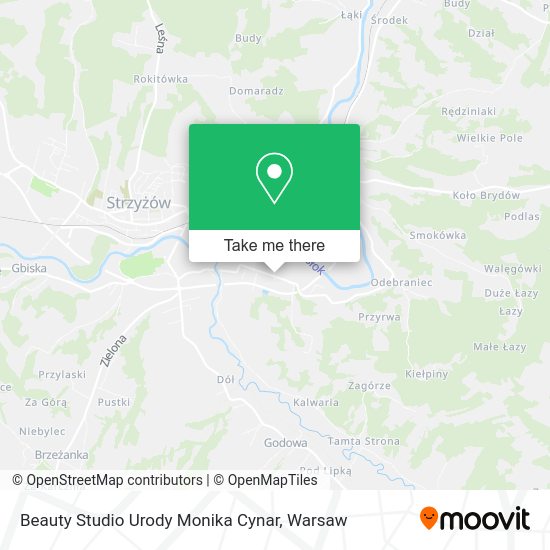 Beauty Studio Urody Monika Cynar map