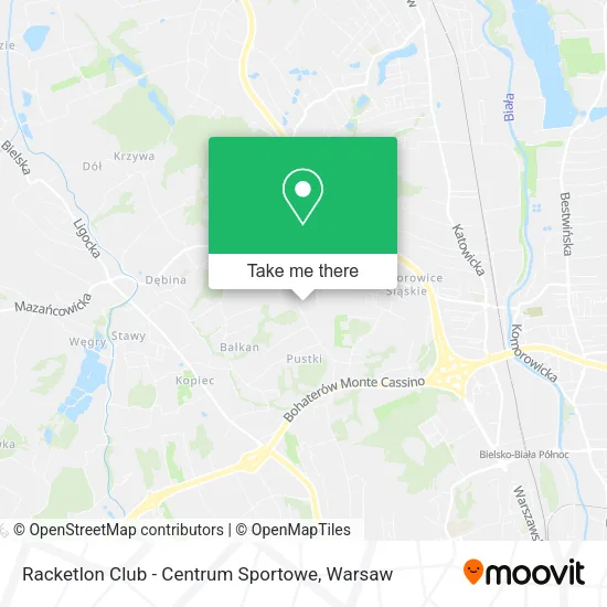Карта Racketlon Club - Centrum Sportowe
