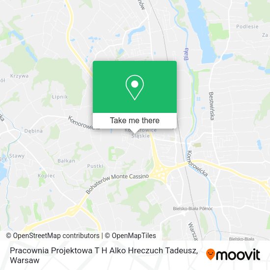 Pracownia Projektowa T H Alko Hreczuch Tadeusz map