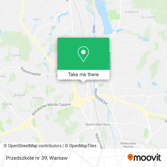 Карта Przedszkole nr 39