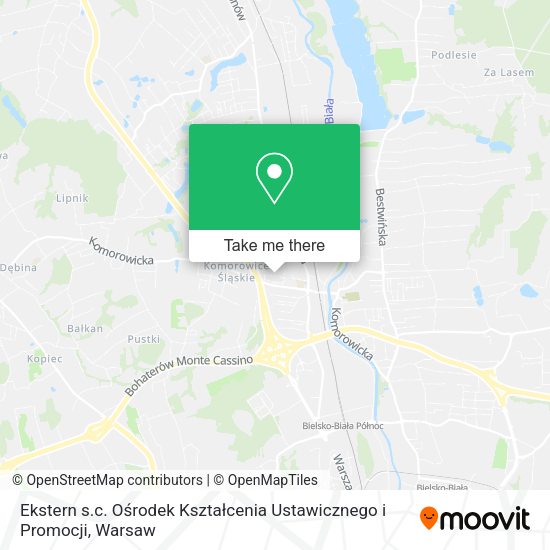 Ekstern s.c. Ośrodek Kształcenia Ustawicznego i Promocji map