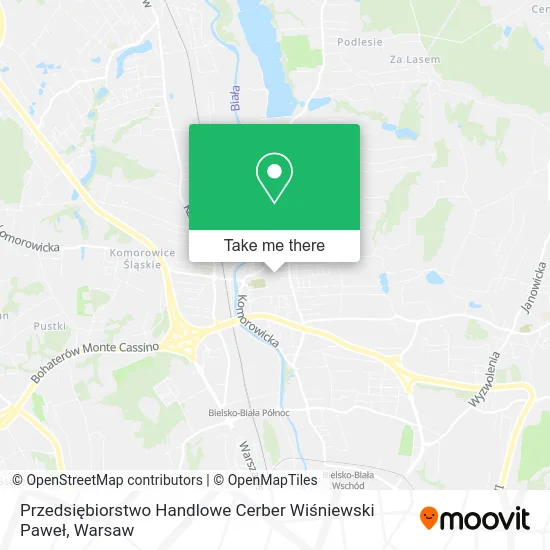 Карта Przedsiębiorstwo Handlowe Cerber Wiśniewski Paweł