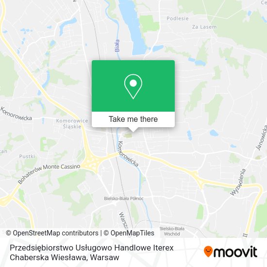 Przedsiębiorstwo Usługowo Handlowe Iterex Chaberska Wiesława map