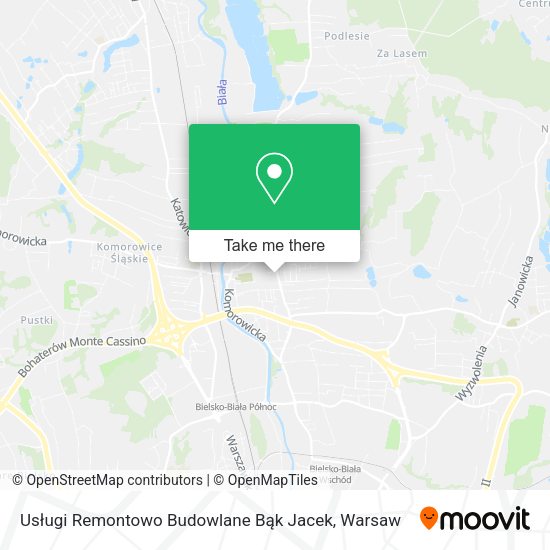 Usługi Remontowo Budowlane Bąk Jacek map