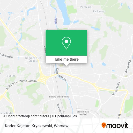 Koder Kajetan Kryszewski map