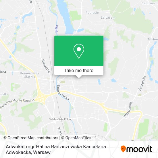 Adwokat mgr Halina Radziszewska Kancelaria Adwokacka map