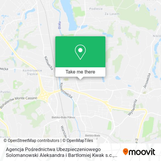 Agencja Pośrednictwa Ubezpieczeniowego Solomanowski Aleksandra i Bartłomiej Kwak s.c. map