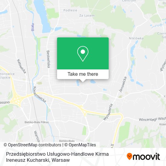 Przedsiębiorstwo Usługowo-Handlowe Kirma Ireneusz Kucharski map