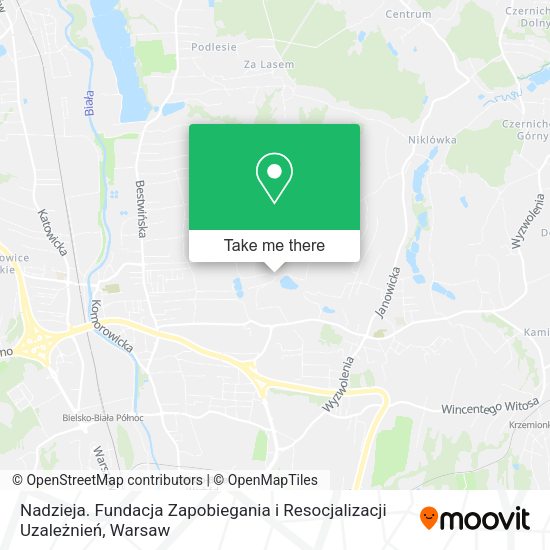 Nadzieja. Fundacja Zapobiegania i Resocjalizacji Uzależnień map