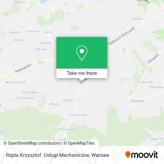 Rajda Krzysztof. Usługi Mechaniczne map