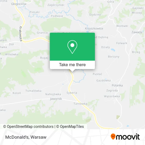 Карта McDonald's