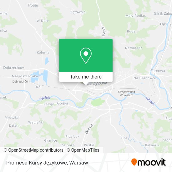 Promesa Kursy Językowe map