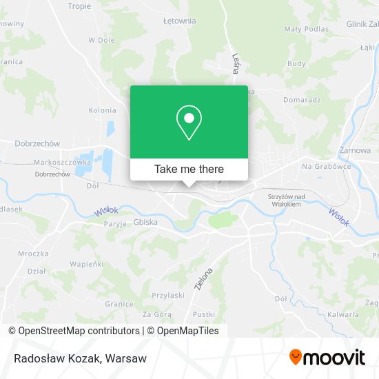 Radosław Kozak map