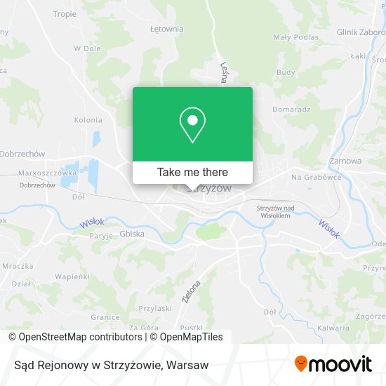 Sąd Rejonowy w Strzyżowie map