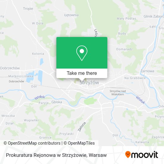 Prokuratura Rejonowa w Strzyżowie map