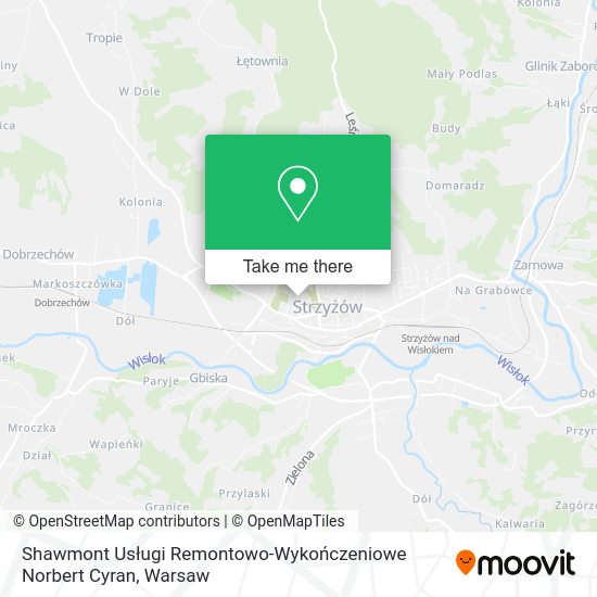 Shawmont Usługi Remontowo-Wykończeniowe Norbert Cyran map