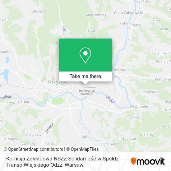 Komisja Zakładowa NSZZ Solidarność w Spoldz Transp Wiejskiego Odzz map