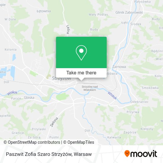 Paszwit Zofia Szaro Strzyżów map