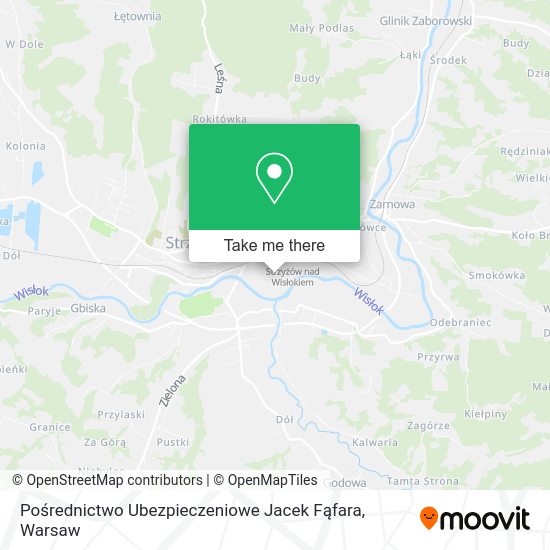 Pośrednictwo Ubezpieczeniowe Jacek Fąfara map